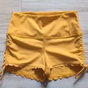 FP Movement by Free People High-Waisted Yellow Shorts